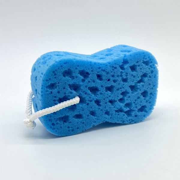 Exfoliating body pu material sponge 8 shape bath scrub sponge kids adults cute sponge