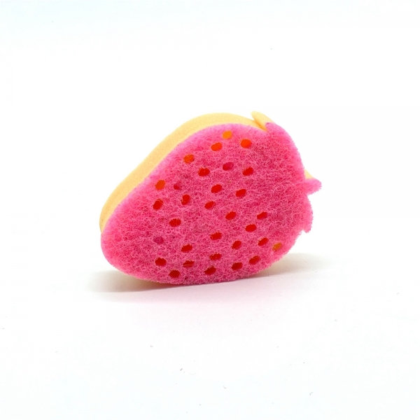 Strawberry shape scouring pad sponge bath shower/kitchen cleaning sponge/cute toy sponge pad