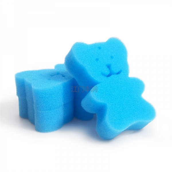 Blue cartoon cleaning sponge