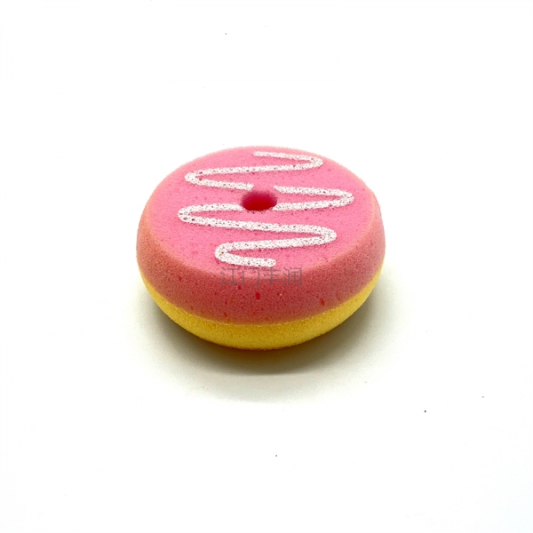 Pink doughnut bath sponge