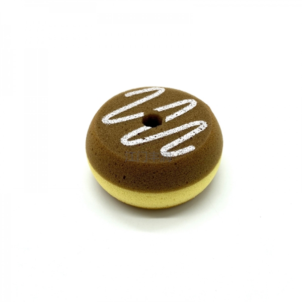 Brown doughnut bath sponge