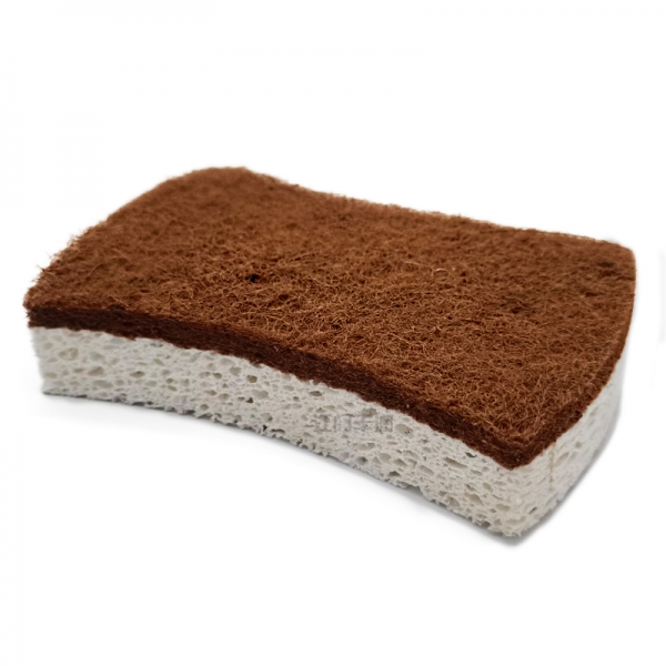 Brown wood pulp cotton cleaning cloth