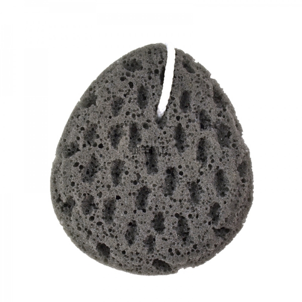 Lanyard black honeycomb bath sponge